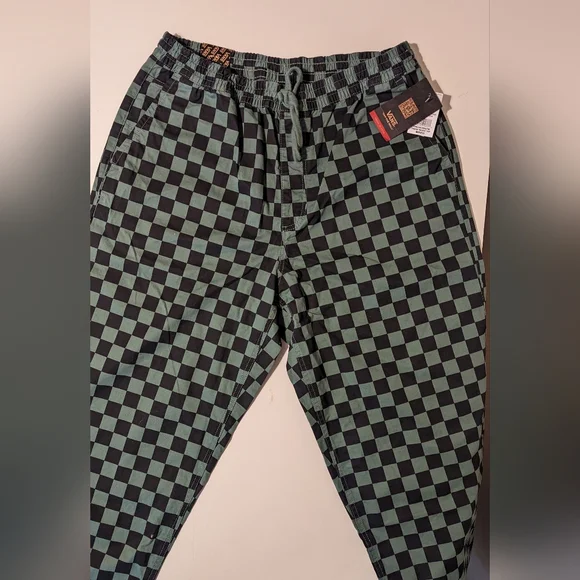 Vans range baggy tapered elastic waist jogger pants men's size M - Picture 3 of 10